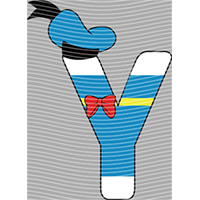 Cartoon letters-CL 184